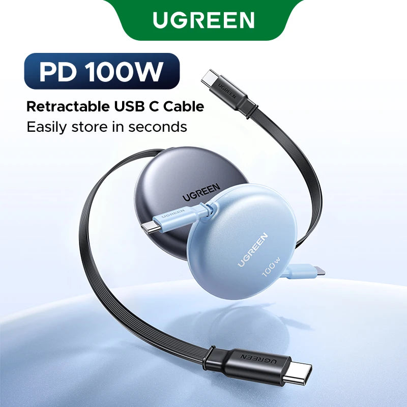 UGREEN Retractable USB C Cable 100W