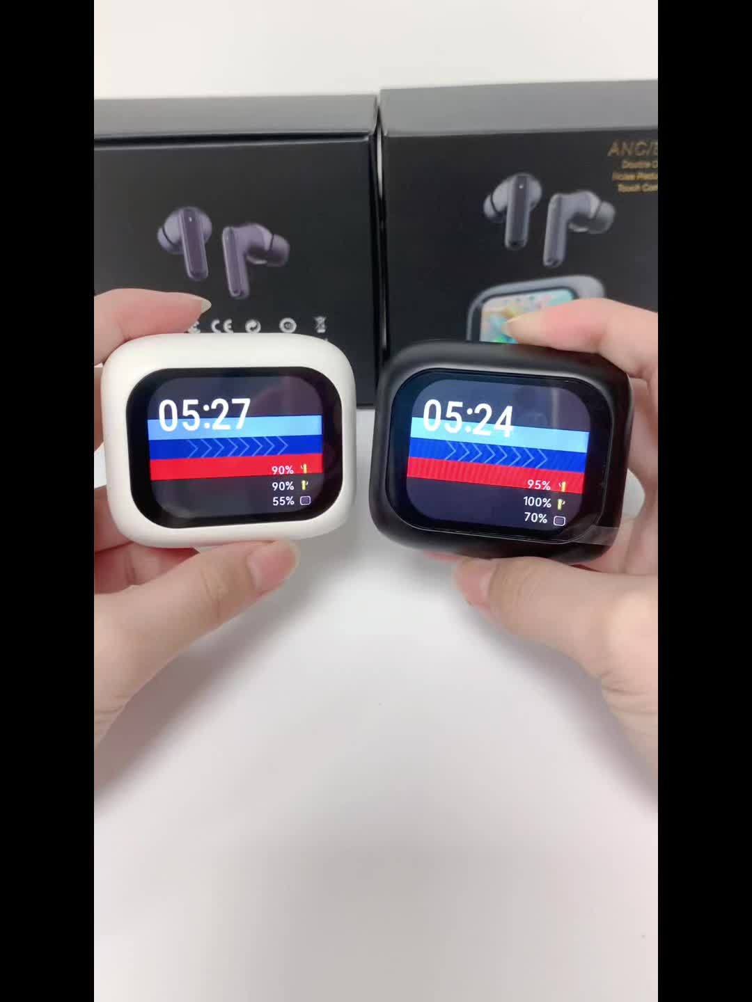 Smart headphones with LCD touchscreen