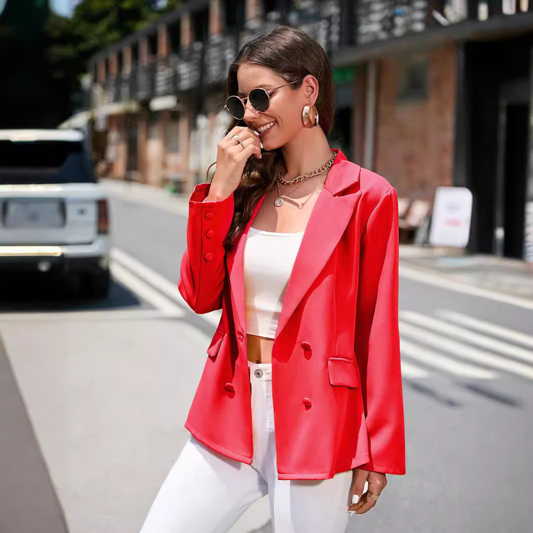 Women's blazer, solid color