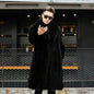 Men's long Mink fur coat, premium business-casual style