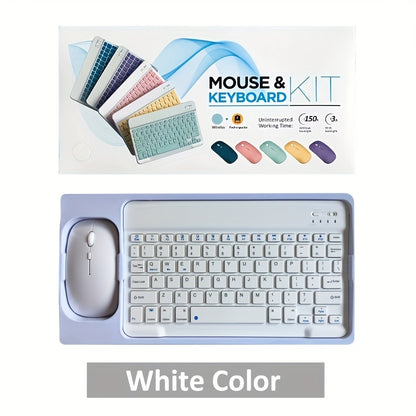 Wireless keyboard and mouse set for tablets, rechargeable