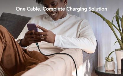 4-in-1 Fast Charging Cable, Silicone Coated