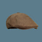 Linen artist's cap, duckbill hat