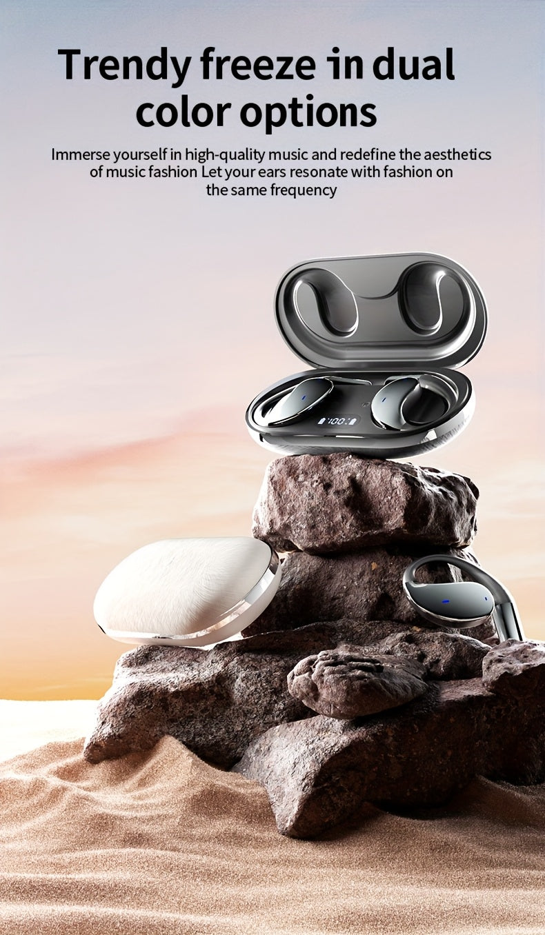 Wireless earbuds, 80 hours battery life, LED display