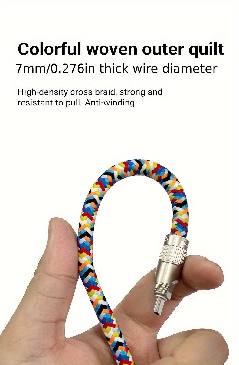 Phone strap fast charging cable combination, 60W, C-type