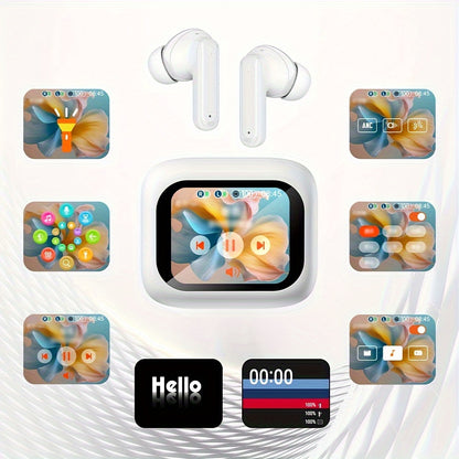 Smart headphones with LCD touchscreen