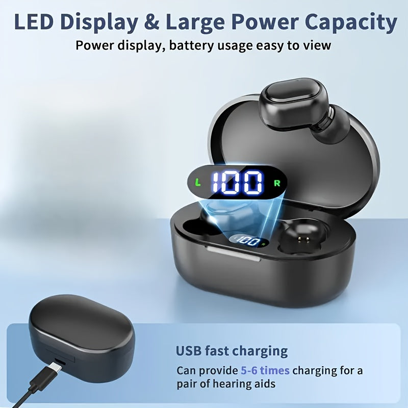E7S Wireless earbuds with LED charging case