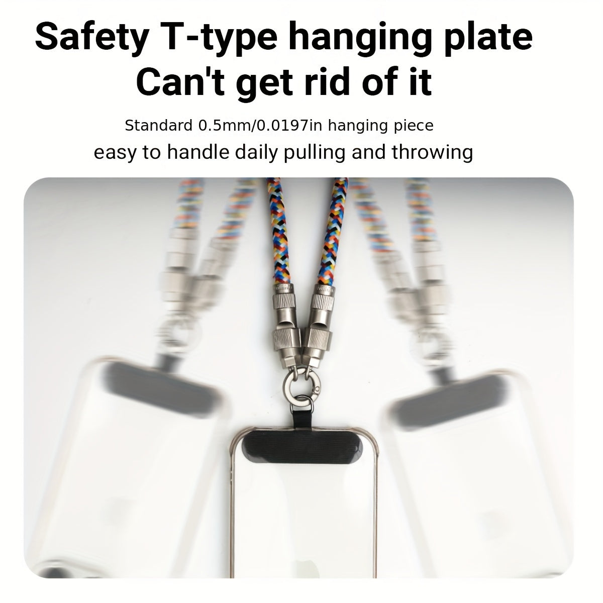 Phone strap fast charging cable combination, 60W, C-type