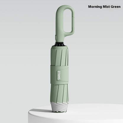 Fully Automatic Buckle Reverse Thickening Reinforced Folding Umbrella