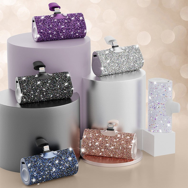 Diamond Pocket Capsule portable Powerbank, emergency charger, available in different variations