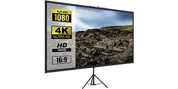 SucceBuy Jalustaprojektorikangas 60-110" – 16:9 4K HD Kannettava Kotiteatteri